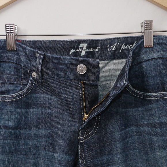 7 For All Mankind 'A' Pocket Flare Jeans Size 26 - Picture 5 of 12